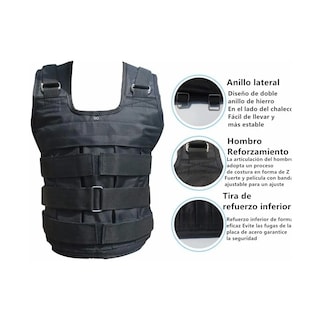 Foto 2 | Chaleco De Peso Ajustable Para Hacer Ejercicio Eo Safe Imports Esi-19352 Negro