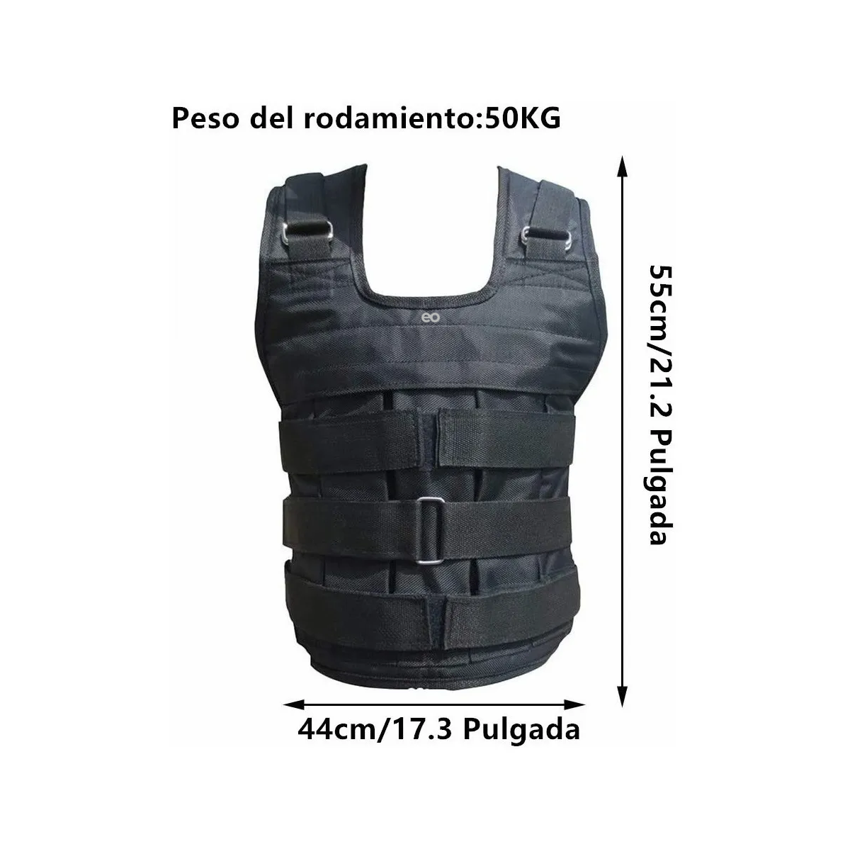 Foto 3 | Chaleco De Peso Ajustable Para Hacer Ejercicio Eo Safe Imports Esi-19352 Negro