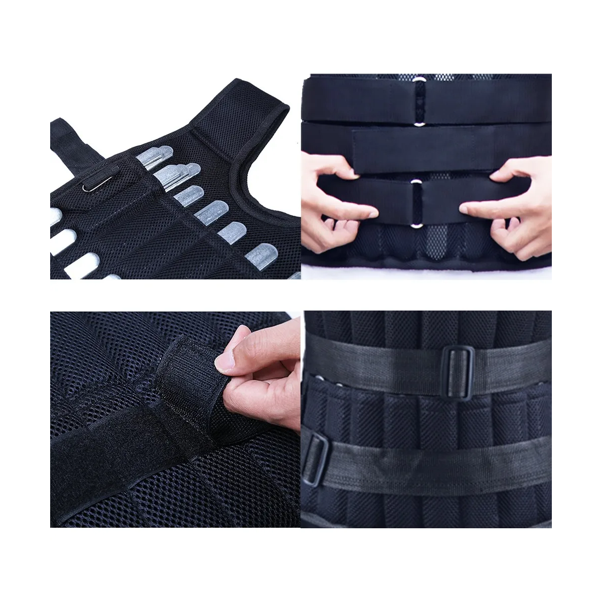 Foto 5 pulgar | Chaleco De Peso Ajustable Para Hacer Ejercicio Eo Safe Imports Esi-19352 Negro
