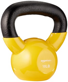 Foto 1 | Vinilo Kettlebell Amazon Basics De 4,5 Kg, Color Naranja Claro - Venta Internacional.