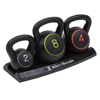 Foto 2 | Set 3 Pesas Rusas Kettlebell Bodytrainer 2 4 8 Kg Con Base