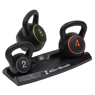 Foto 7 | Set 3 Pesas Rusas Kettlebell Bodytrainer 2 4 8 Kg Con Base
