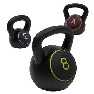 Foto 8 | Set 3 Pesas Rusas Kettlebell Bodytrainer 2 4 8 Kg Con Base