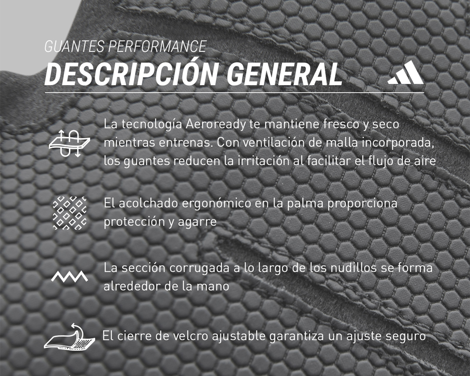 Foto 6 | Guantes de Entrenamiento Adidas Negros