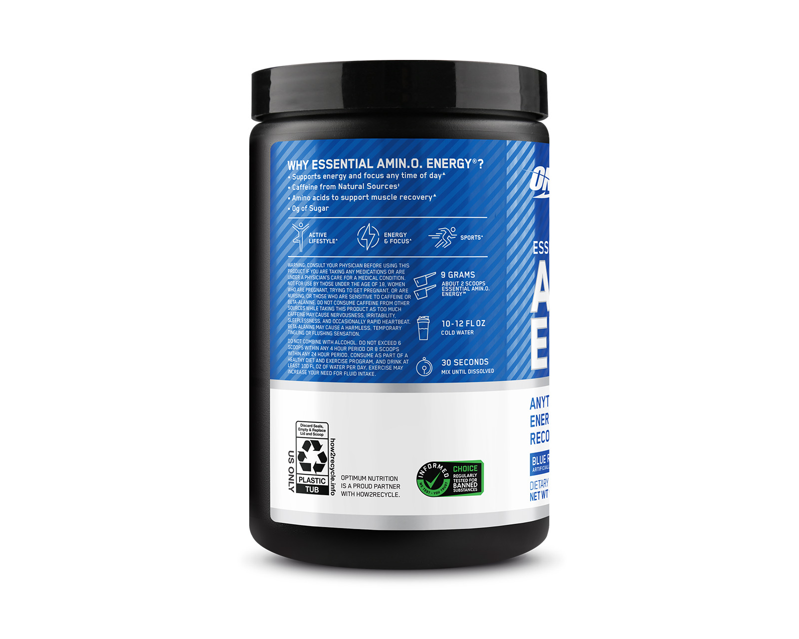 Foto 3 pulgar | Amino Energy ON Frambuesa 270g