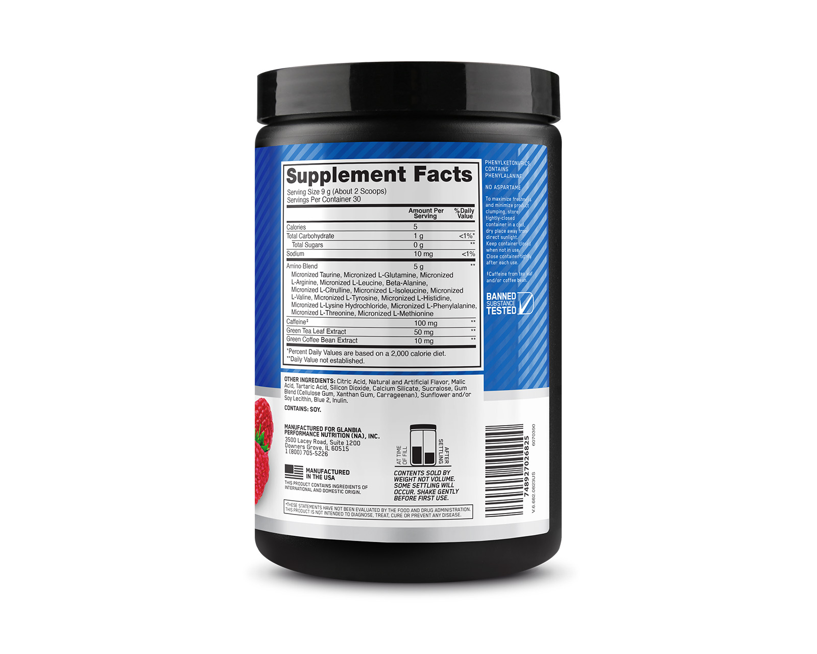 Foto 4 pulgar | Amino Energy ON Frambuesa 270g