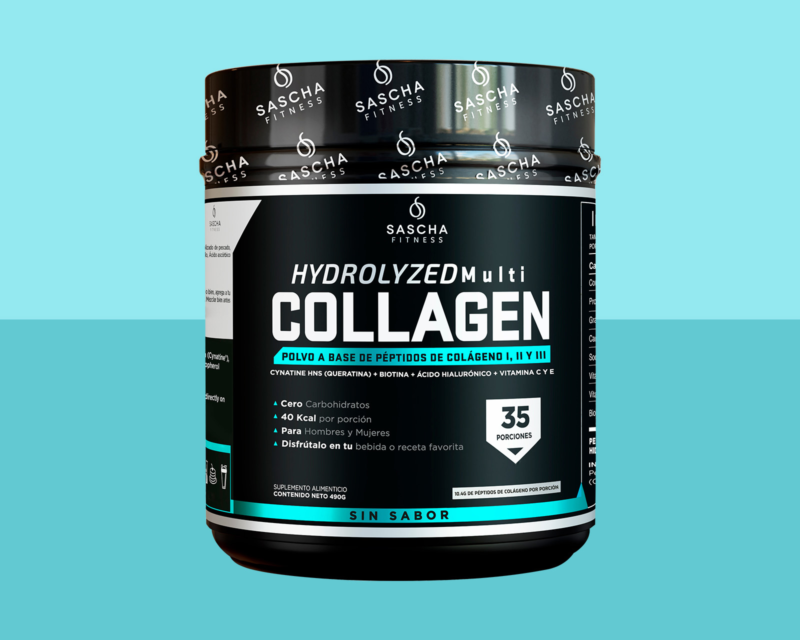 Foto 5 | Colágeno Sascha Fitness 490 g