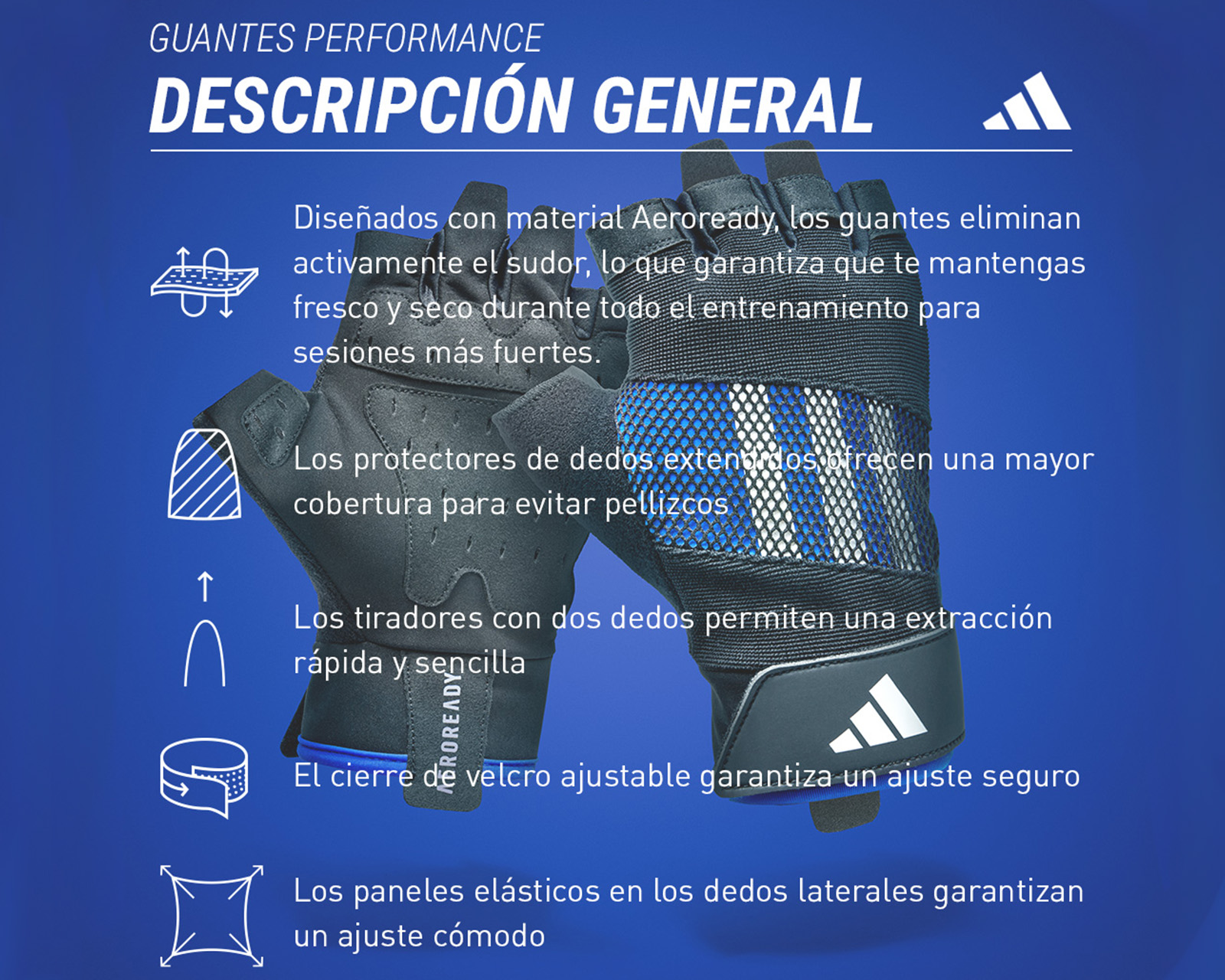 Foto 7 pulgar | Guantes de Entrenamiento Adidas Negros