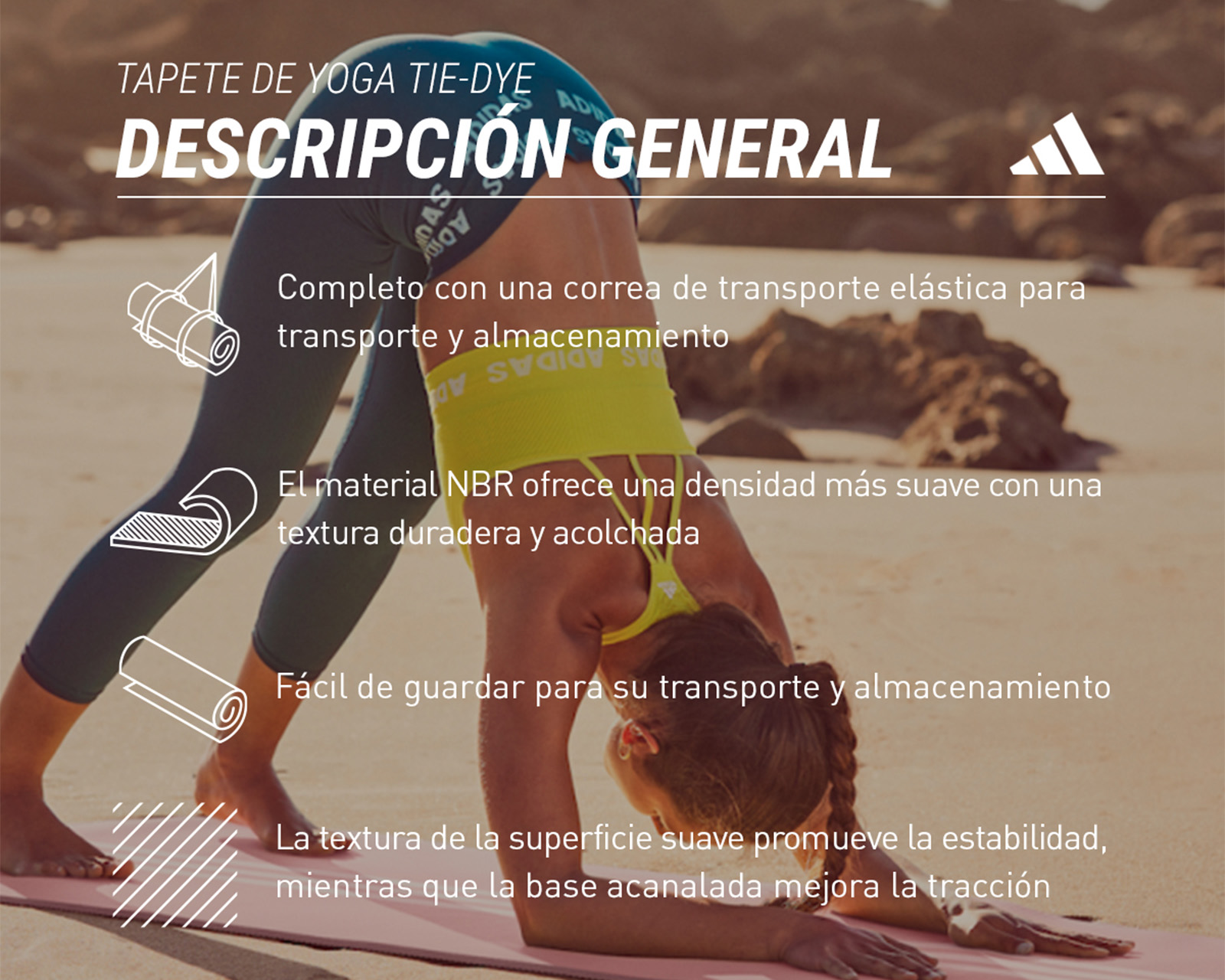 Foto 6 | Tapete de Yoga Adidas Rosa