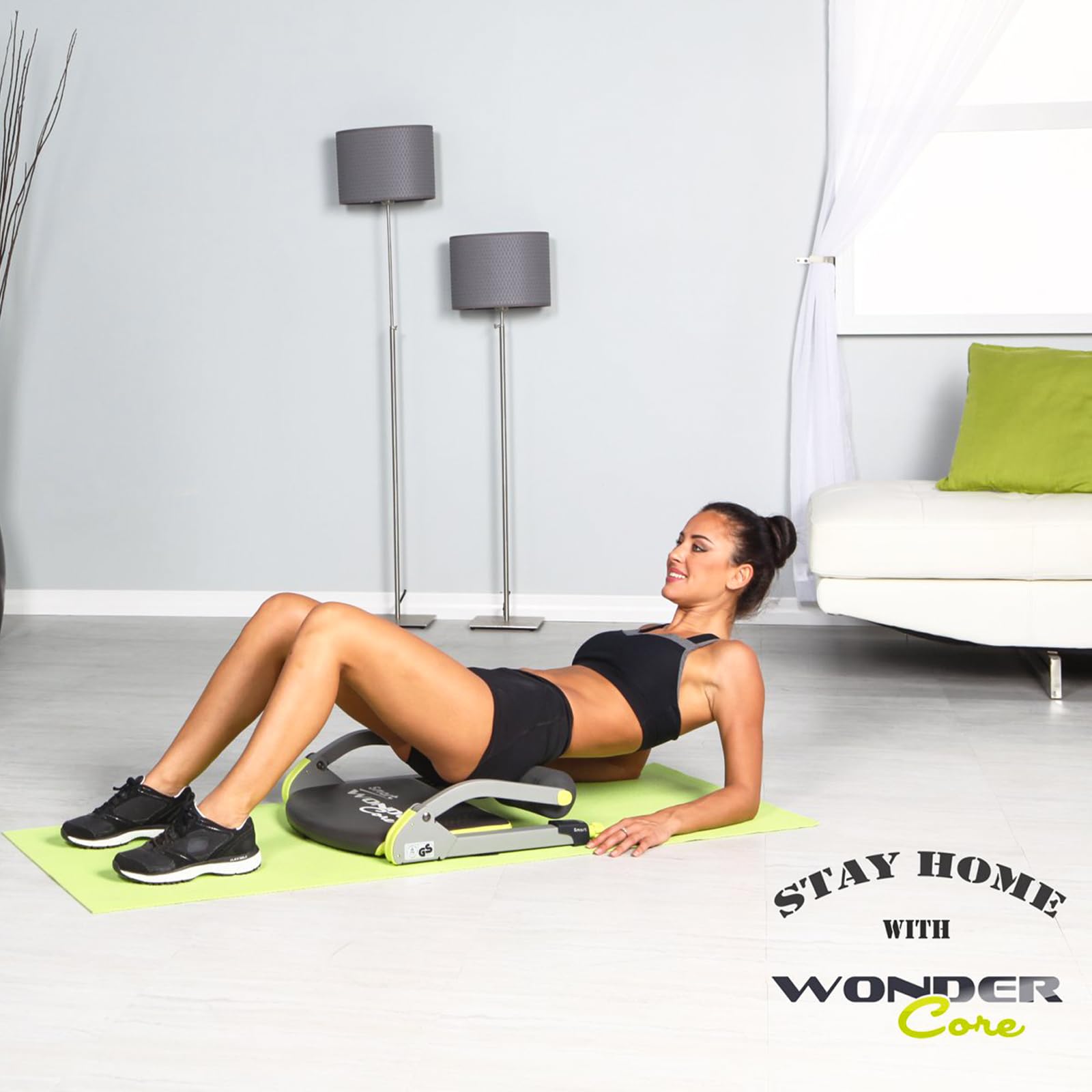 Foto 4 pulgar | Equipo de Ejercicio Wonder Core Smart Sit Up Abdominal Green - Venta Internacional