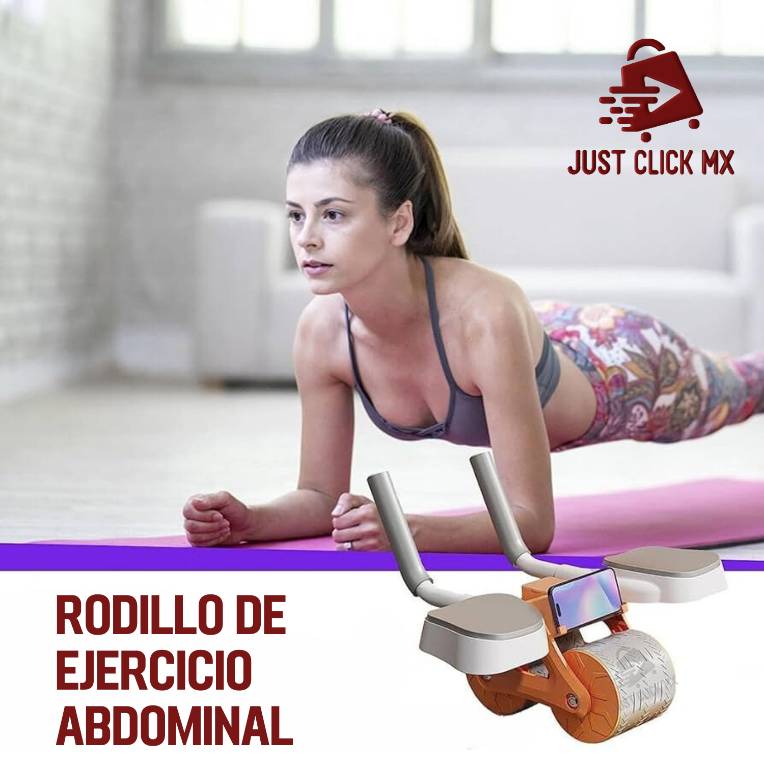 Foto 2 | Rueda Rodillo Entrenamiento Abdominal De Rebote Digital Abs