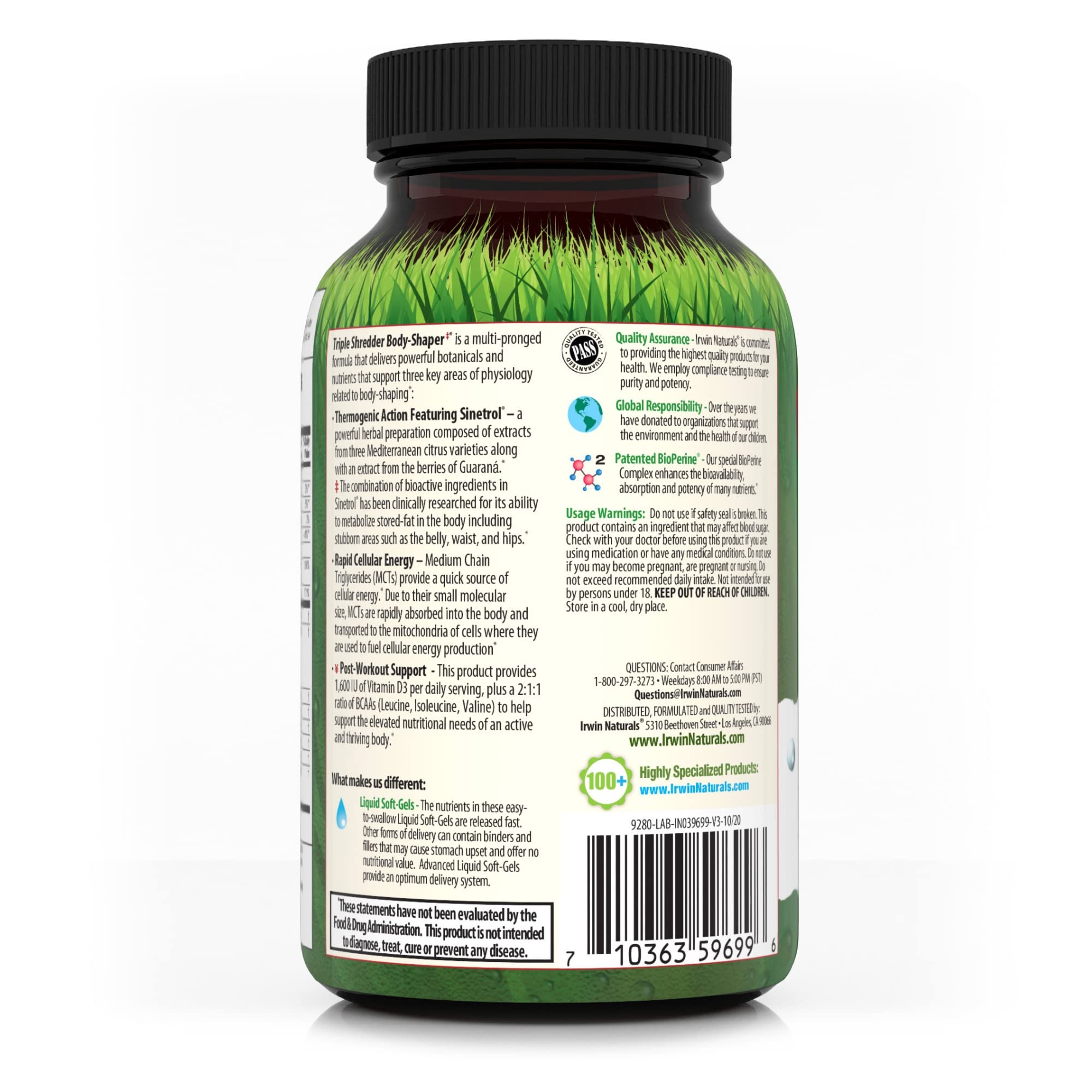 Foto 4 pulgar | Suplemento Irwin Naturals Triple Shredder Body-shaper - Venta Internacional.