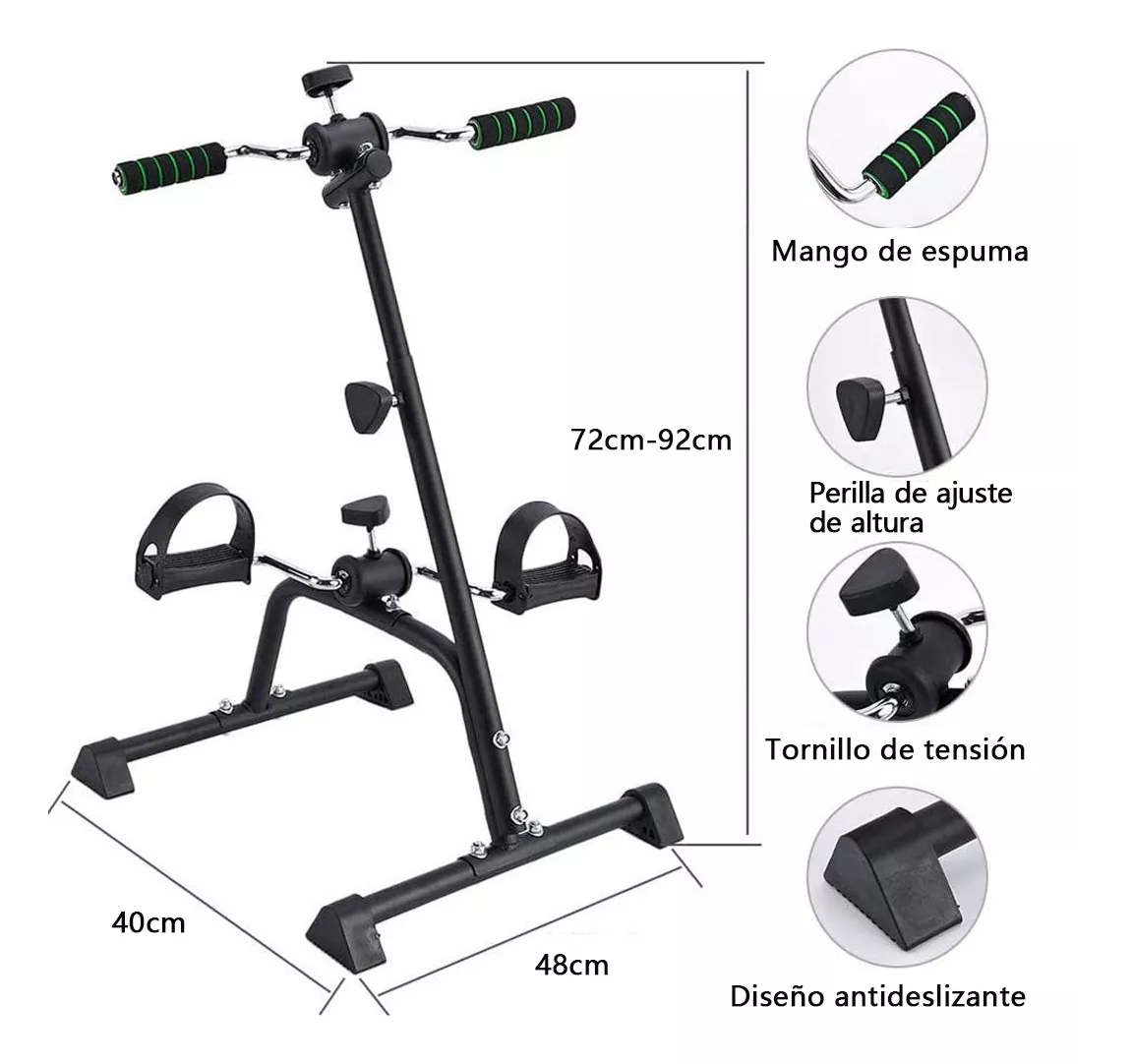 Foto 3 pulgar | Máquina Ejercicio Fitness Pedal Plegable Portátil Eo Safe Imports Esi-9114 Negro