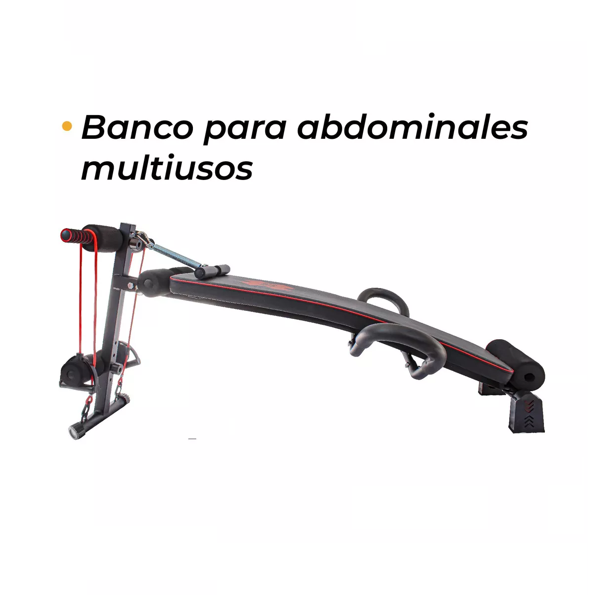 Foto 2 | Banco Abdominales Multifuncional Musculación Alta Calidad Eo Safe Imports Esi-13951 Negro