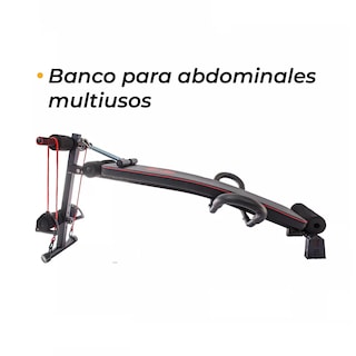 Foto 2 | Banco Abdominales Multifuncional Musculación Alta Calidad Eo Safe Imports Esi-13951 Negro