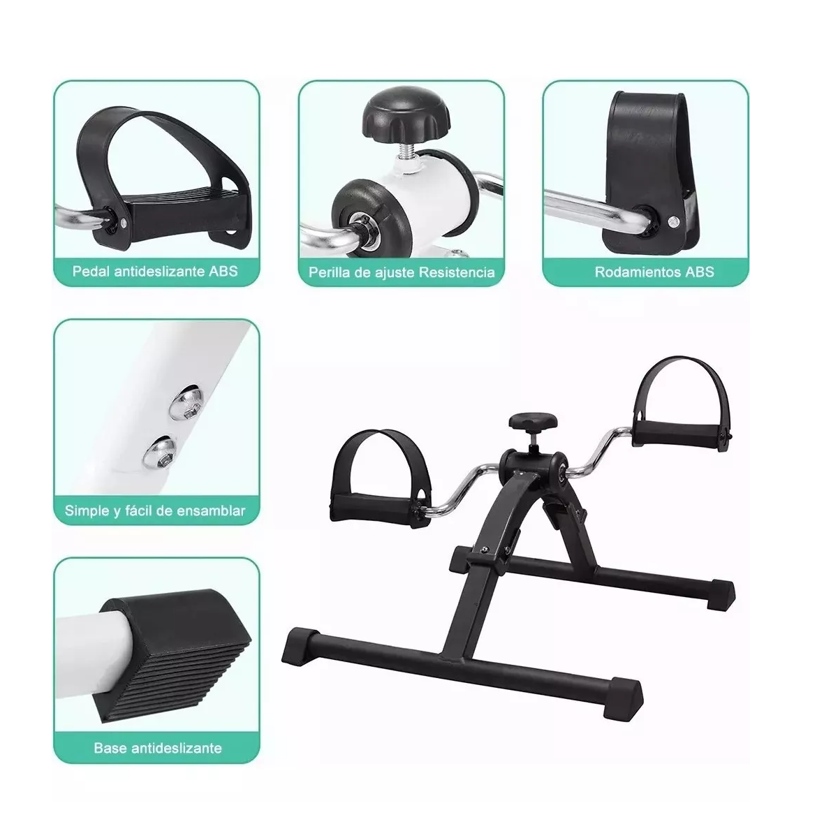 Foto 2 | Máquina Ejercicio Fitness Pedal Plegable Paso Portátil  Eo Safe Imports Esi-9388 Negro