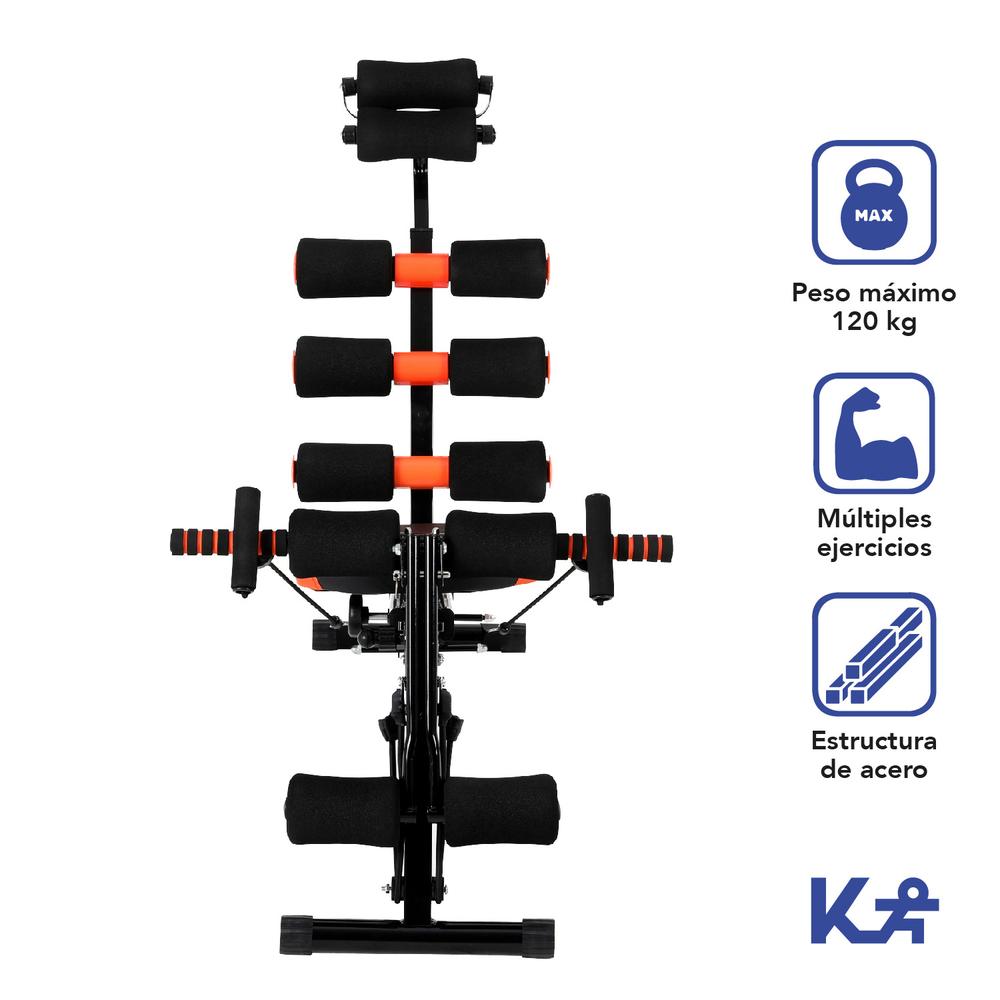 Foto 3 pulgar | Ejercitador Aparato Banco Multifuncional Abdomen Brazos 6en1