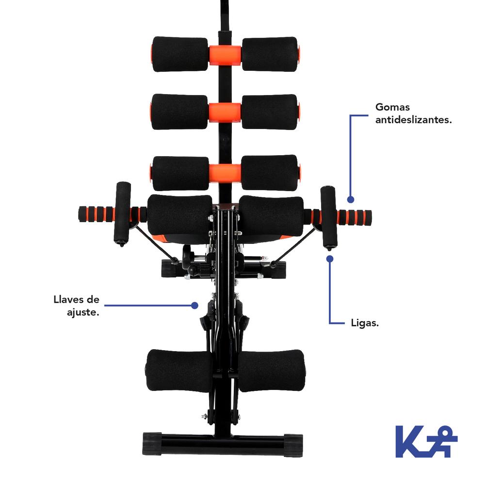 Foto 7 pulgar | Ejercitador Aparato Banco Multifuncional Abdomen Brazos 6en1