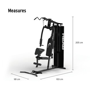 Foto 4 | HEAD Multigimnasio Uso Personal Negro