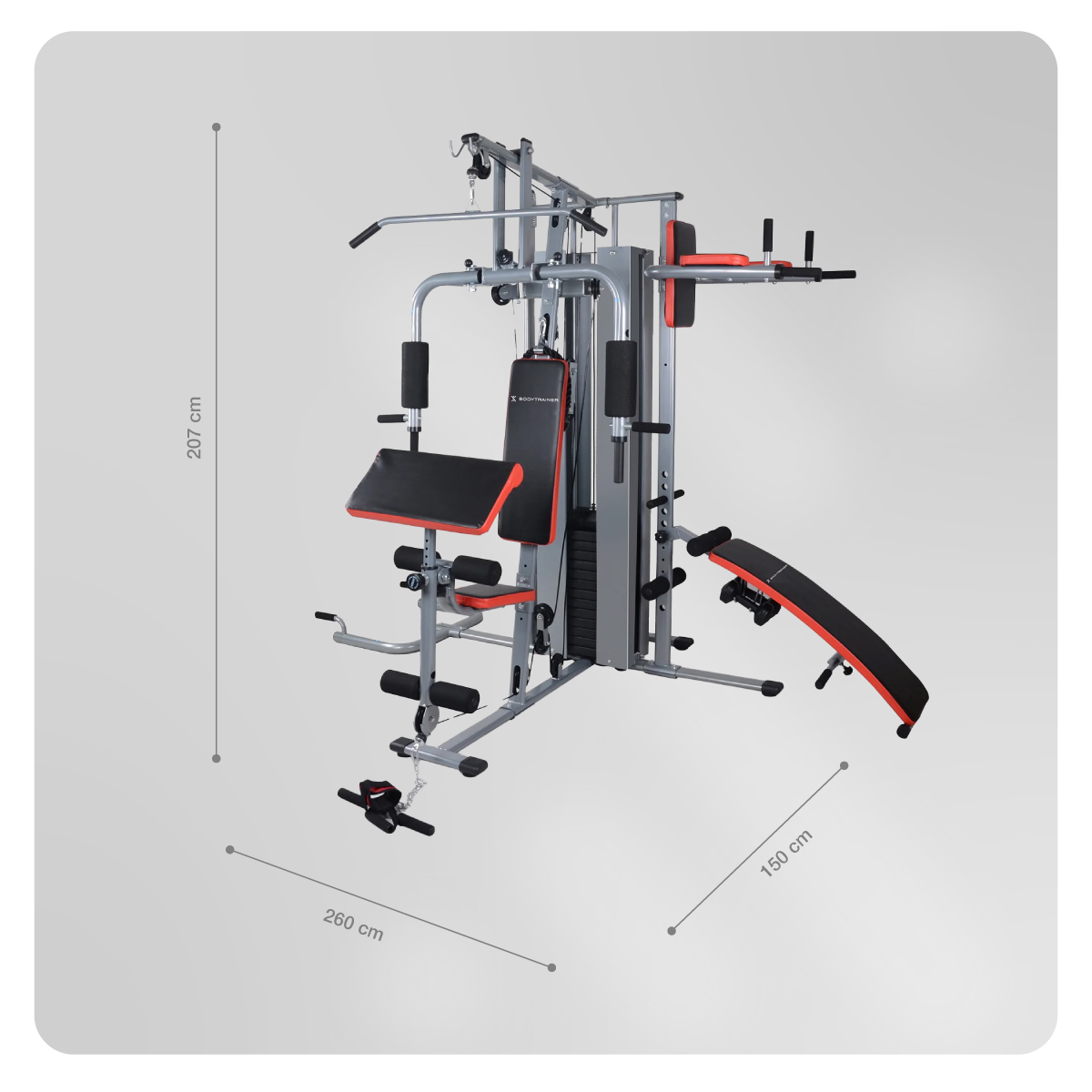 Foto 2 | Maquina De Gimnasio Multifuncional Bodytrainer  Hm-320 Con Sistema Multigym Con Carga De Hasta 62,5 Kg