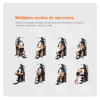 Foto 7 | Maquina De Gimnasio Multifuncional Bodytrainer Hg-321 Con Banco Y Poleas Con Carga De Hasta 45 Kg