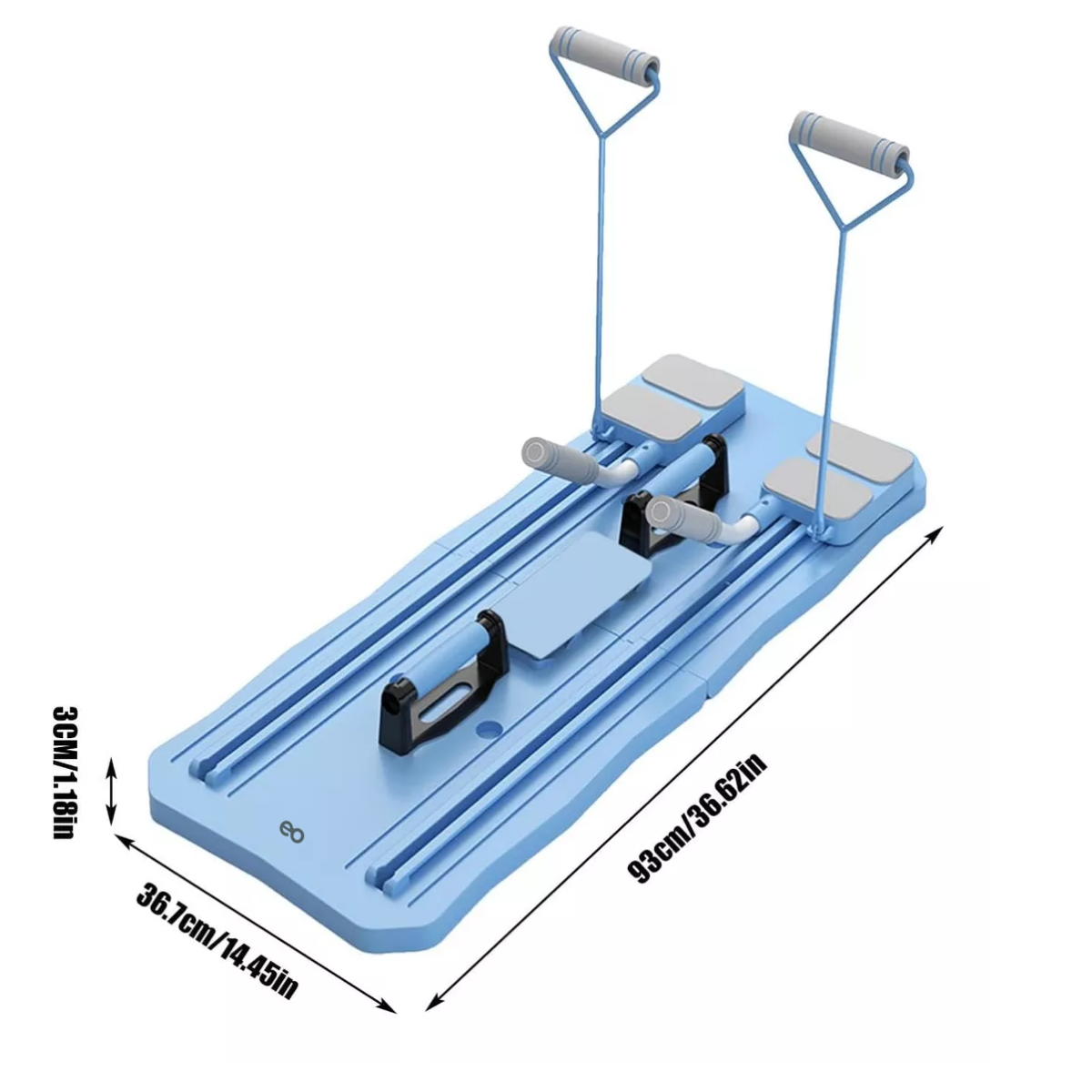 Foto 4 pulgar | Kit Ejercicio Abdominal Piernas, Barras Y Ejercitador Eo Safe Imports Esi-16498-1 Azul