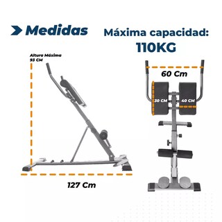 Foto 2 | Silla Romana Ajustable Banco De Hiperextensión Espalda Eo Safe Imports Esi-16968 Gris