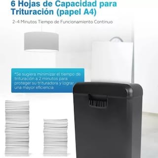 Foto 5 | Triturador de Papel Sangkee O10001 de Corte Transversal de 6 Hojas