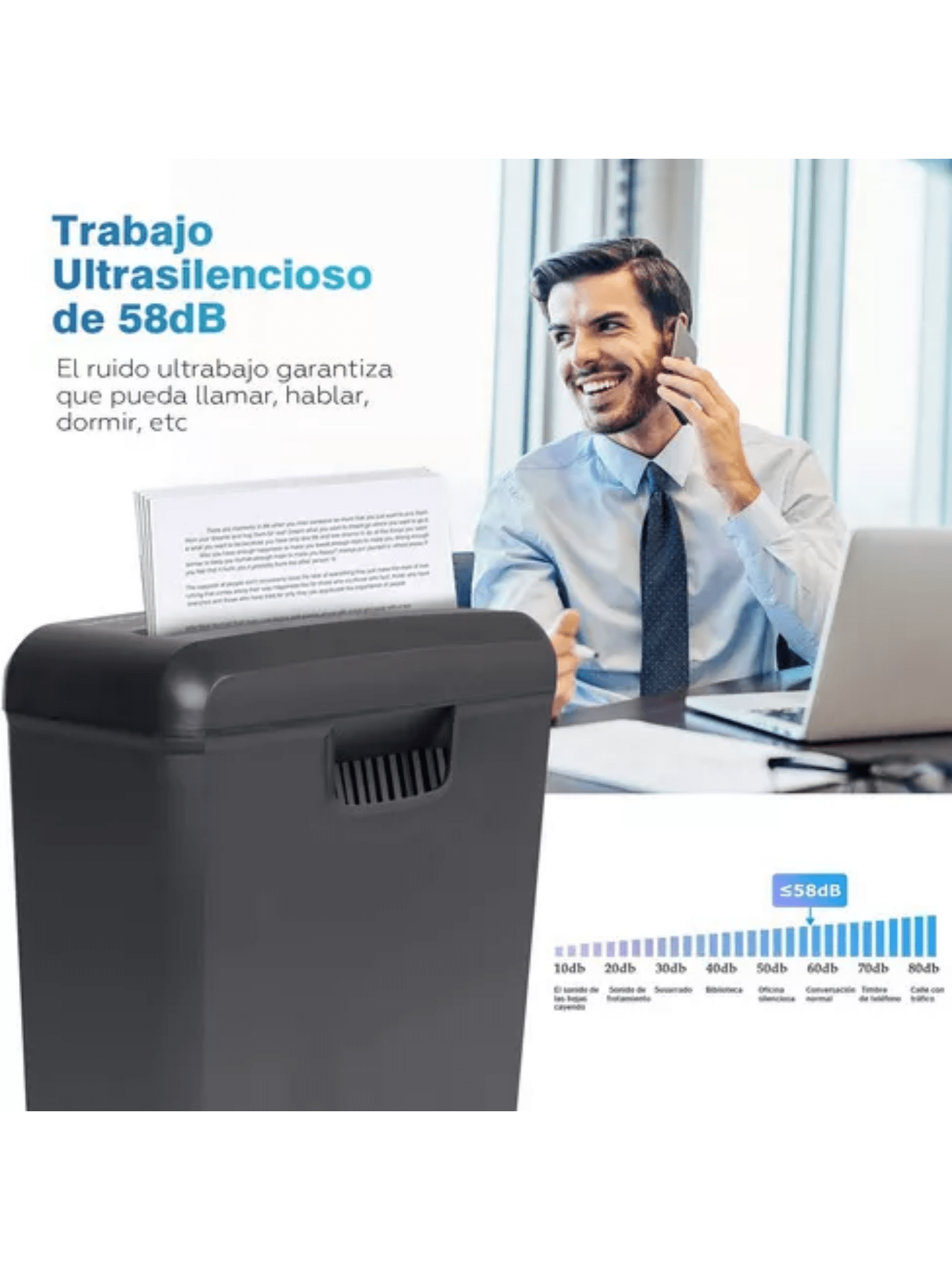 Foto 7 pulgar | Triturador de Papel Sangkee O10001 de Corte Transversal de 6 Hojas
