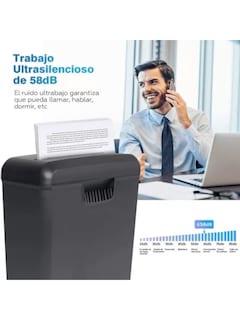Foto 6 | Triturador de Papel Sangkee O10001 de Corte Transversal de 6 Hojas