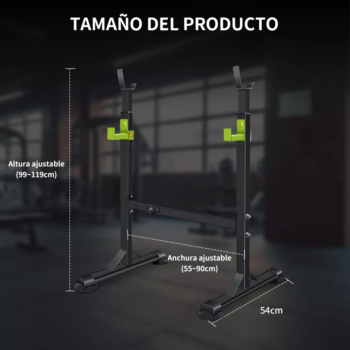 Foto 3 | Estación de Sentadilla Y Pecho Rack De Banca Eo Safe Imports Esi-16495 Negro