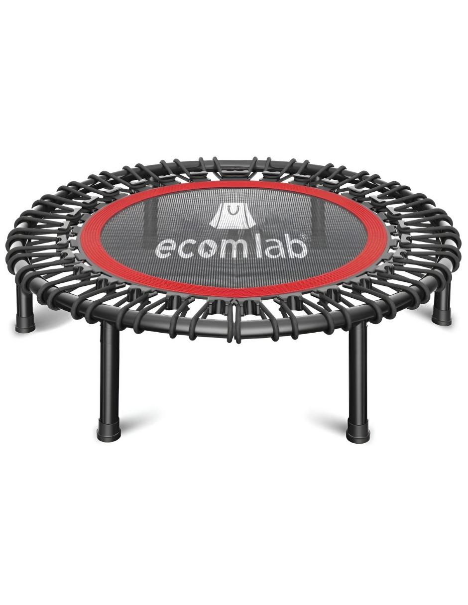 Trampolín Fitness ECOMLAB Rojo para Ejercicio Aeróbico Plegable Gimnasio