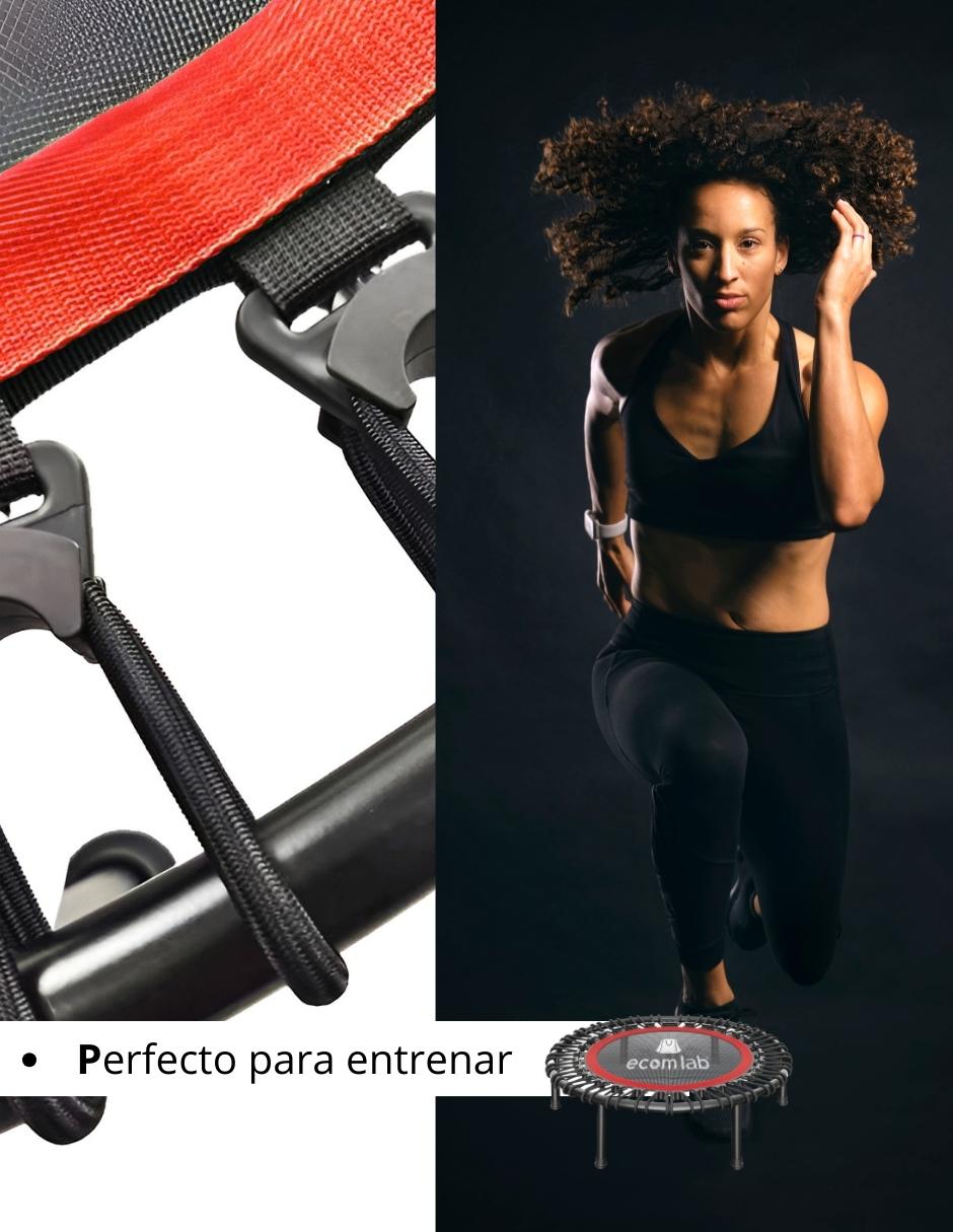 Foto 9 pulgar | Trampolín Fitness ECOMLAB Rojo para Ejercicio Aeróbico Plegable Gimnasio