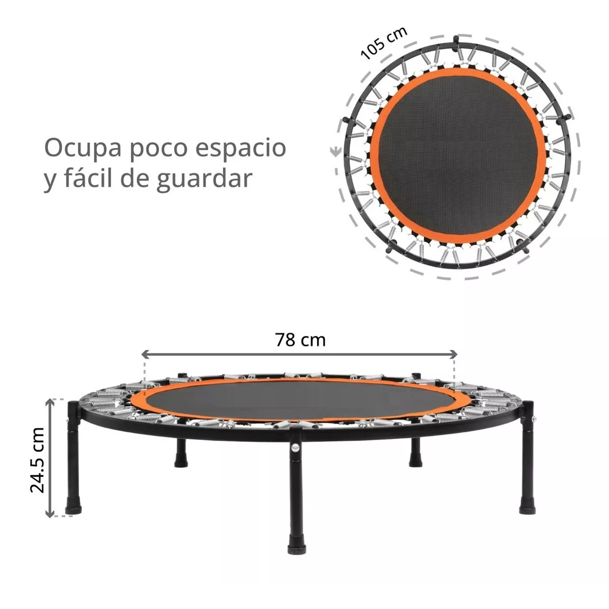 Foto 4 pulgar | Trampolín Fitness Uso Rudo Eo Safe Imports Esi-16493 Naranja