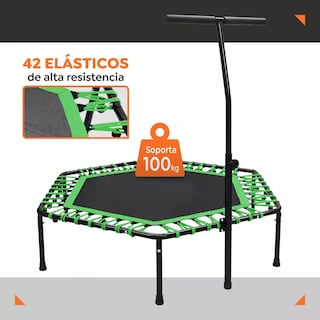 Foto 3 | Trampolín Brincolin Hexagonal Barra Agarradera Eo Safe Imports Esi-16488 Verde