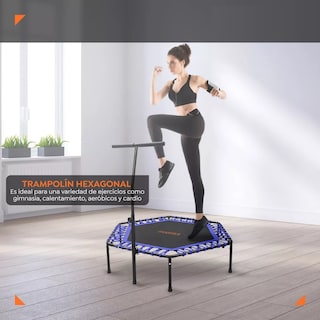 Foto 2 | Trampolin Brincolin Hexagonal Barra Agarradera Fitness Eo Safe Imports Esi-16484 Multicolor