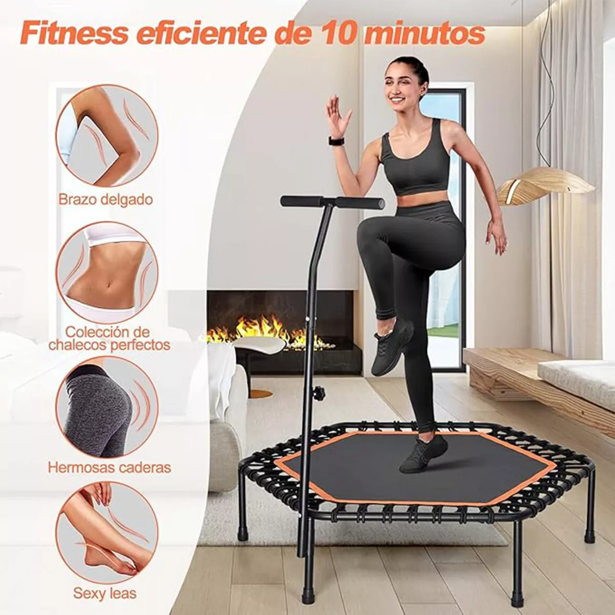 Foto 4 pulgar | Trampolín Para Ejercicio Eo Safe Imports Esi-16489 Naranja