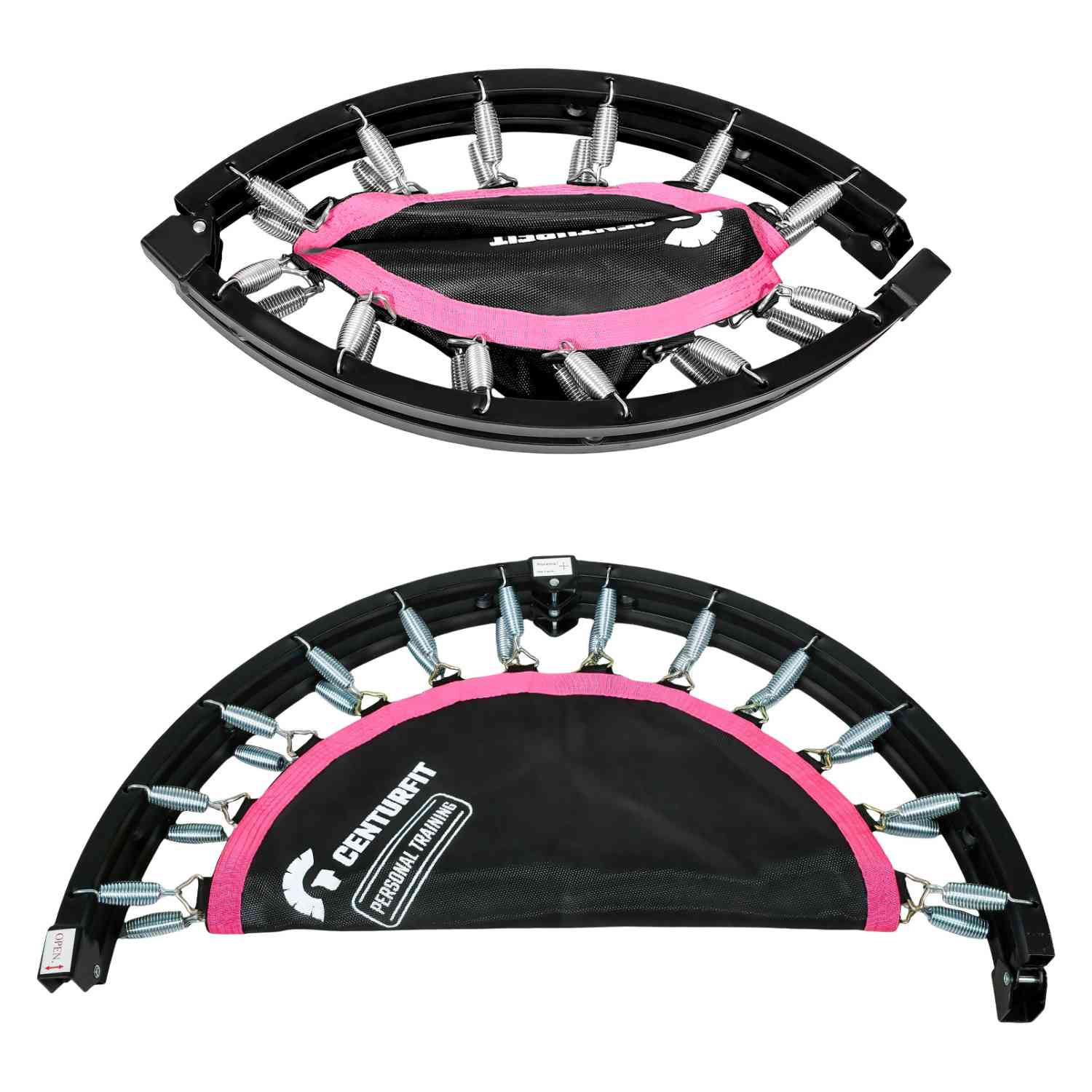 Foto 5 pulgar | Trampolin Brincolin Plegable Fitness 40  Aerobico Barra Rosa Centurfit