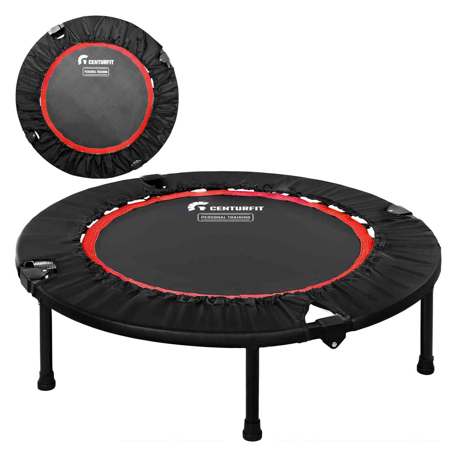 Trampolin Plegable Aerobics Fitness Jumping Rojo Centurfit