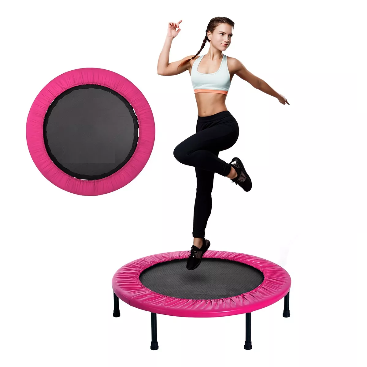 Foto 2 | Mini Trampolín Fitness Eo Safe Imports Esi-18390 Rosa