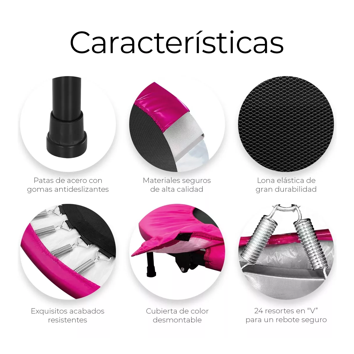 Foto 4 | Mini Trampolín Fitness Eo Safe Imports Esi-18390 Rosa