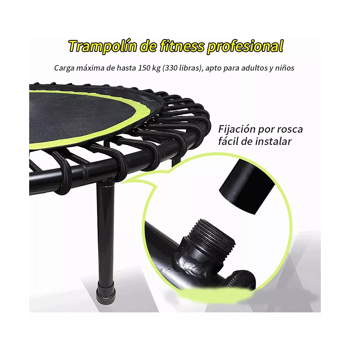 Foto 5 pulgar | Trampolin Fitness Aeróbicos Eo Safe Imports Esi-18391 Verde