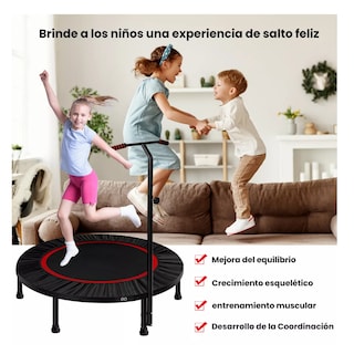 Foto 3 | Trampolín Fitness con Barra Ajustable Eo Safe Imports ESI-9169-1 Negro