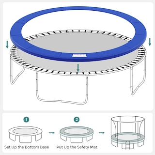 Foto 6 | Almohadilla De Seguridad Para Trampolín Songmics De 14 Pies Ustp14ft - Venta Internacional.