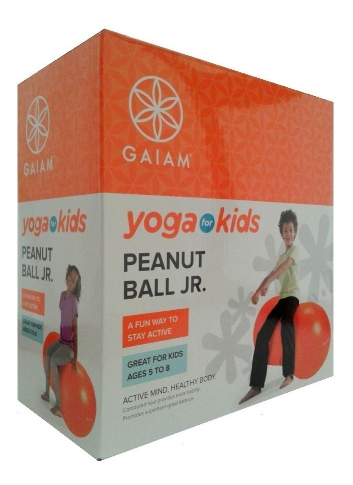 Foto 2 pulgar | Pelota de Balance para Niño Yoga Gaiam color Anaranjado con Forma de Cacahuate