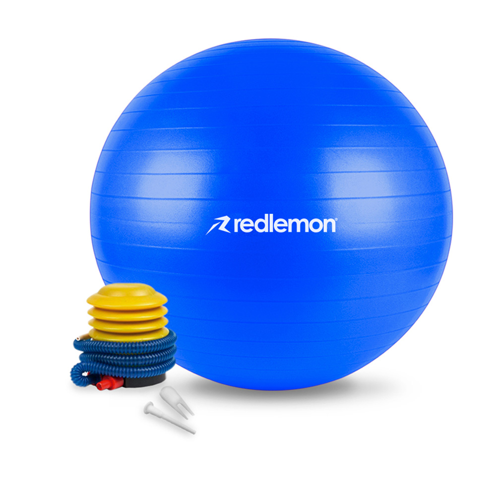 Foto 4 pulgar | Pelota para Pilates y Yoga Redlemon Azul 79489-bu con Bomba de Aire