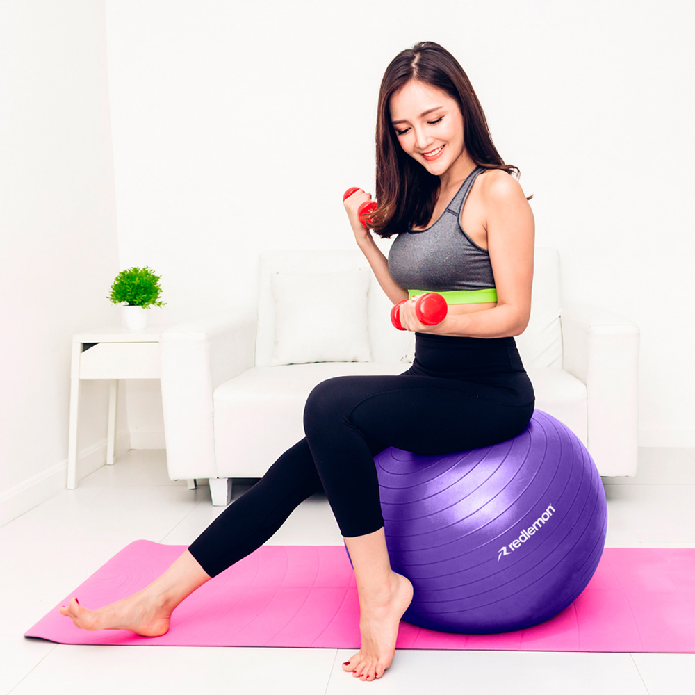 Foto 5 pulgar | Pelota para Pilates y Yoga Redlemon  79489-pu color Púrpura