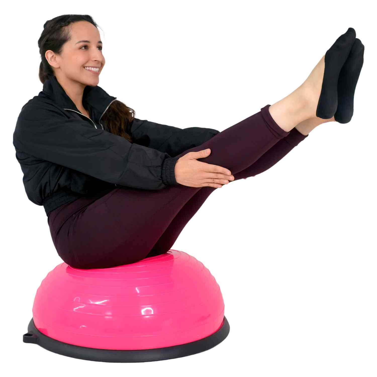 Foto 5 pulgar | Pelota Rosa Tipo Bozu Entrenamiento Yoga Gym + Tapete Yoga