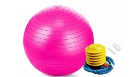 Pelota Fitness de Yoga Wünd Rosa 75 cm con Bomba $529