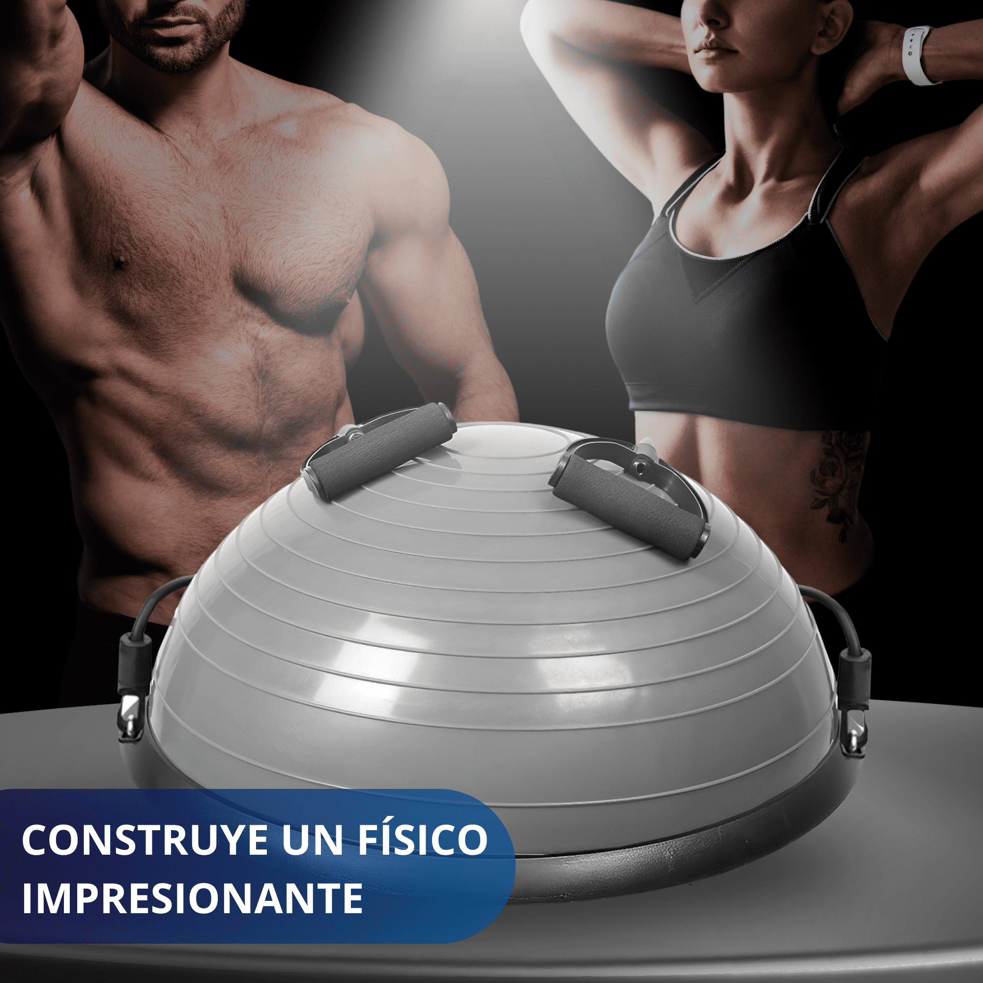 Foto 3 | Pelota Pilates Yoga Equilibrio Ecomlab Con Ligas Resistencia